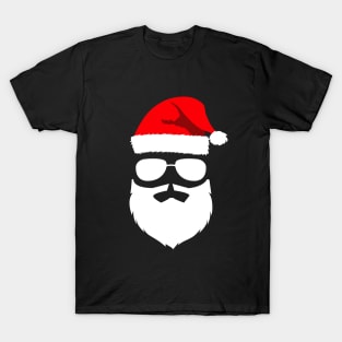 Santa Claus Sunglasses with Beard Christmas T-Shirt